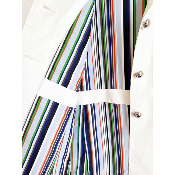 NWT Jane Post Raincoat Iconic Princess Ivory White Slicker XS - Picture 2 of 3